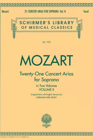 Schirmer 21 Concert Arias for Soprano - Volume II | Promotion