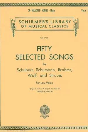 Dernières pièces | Schirmer 50 Selected Songs