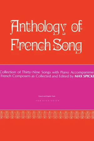 Schirmer Anthology of Modern French Song (39 Songs) | Retour gratuit