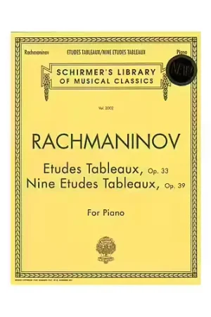 Schirmer Etudes Tableaux Op.33 - Nine Etudes Tableaux op.39 | Nouveau