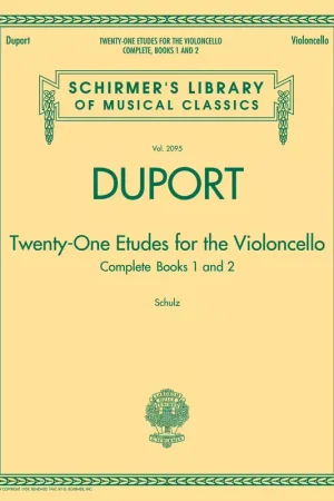 Schirmer 21 Etudes For Cello | Réduction spéciale