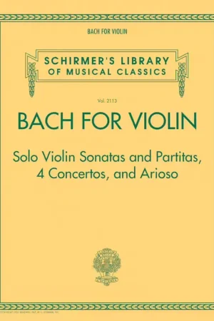 Schirmer Bach for Violin - Premium