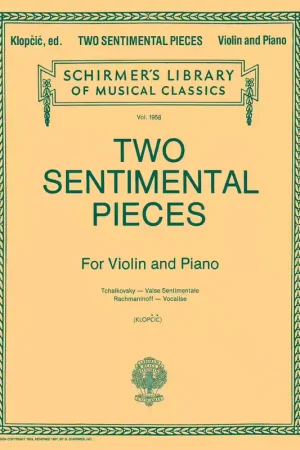 Schirmer 2 Sentimental Pieces - Prix promo