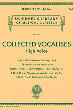 Schirmer Collected Vocalises: High Voice | Haute qualité
