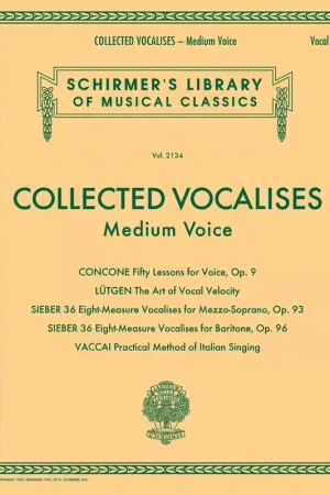Schirmer Collected Vocalises: Medium Voice - Premium