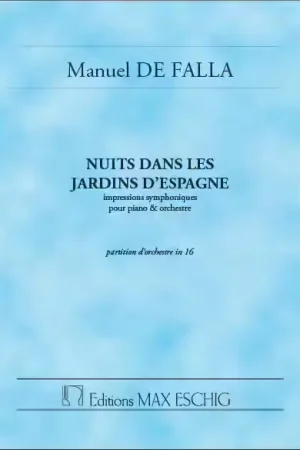 Qualité professionnelle - Edition Max Eschig Nuits Jardins.. Poche