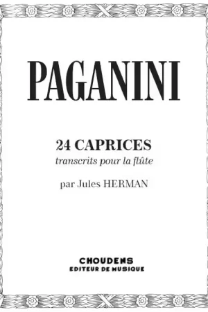 Choudens 24 Caprices For Solo Flute | Envoi rapide