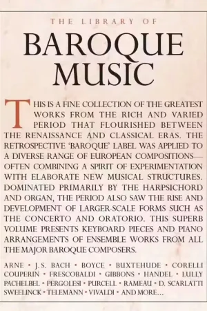 Plébiscité par les clients - Wise Publications The Library Of Baroque Music