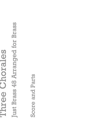Vente flash | Chester Music Three Chorales