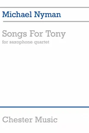 Disponible - Chester Music Songs For Tony