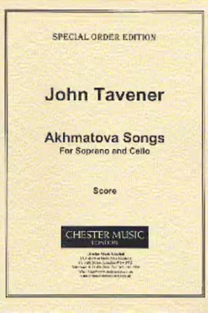 Chester Music Akhmatova Songs - Retour gratuit