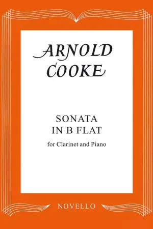Direct fabricant - Novello Sonata In B Flat For Clarinet And Piano