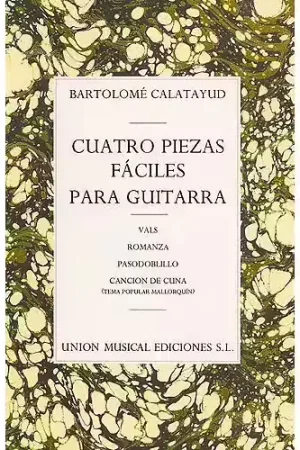 UME (Union Musical Ediciones) 4 Piezas Faciles Para Guitarra - Remise