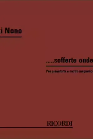 Ricordi ..... Sofferte Onde Serene ... | Commandez maintenant