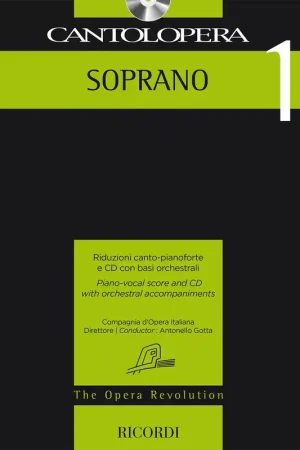 Ricordi Cantolopera 1: soprano - Prix imbattable