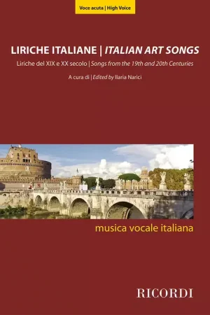 Ricordi Liriche italiane (Voce acuta) | Prix avantageux