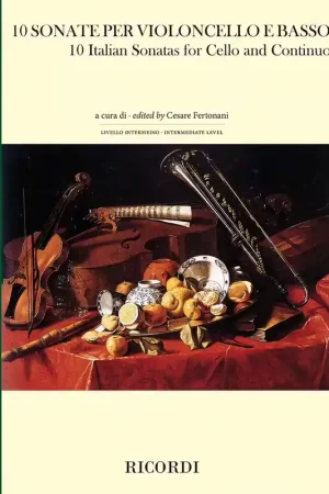 Ricordi 10 Sonate per violoncello e basso continuo - Qualité professionnelle