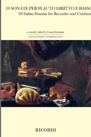 Ricordi 10 Sonate per flauto diritto e basso - Retour facile