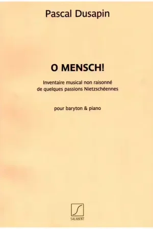 Prix malin - Salabert O Mensch!