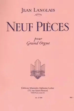 Leduc 9 Pieces pour Grand Orgue - Remise
