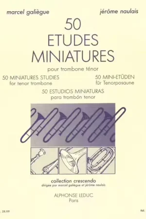 Leduc 50 études miniature pour trombone ténor | Tout juste disponible