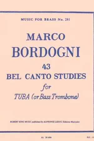 Offre du jour | Leduc Bordogni M. - 43 Bel Canto Studies ( Tuba/Bass Trombone ) Trombone