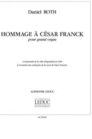 Nouveau en boutique | Leduc Hommage A Cesar Franck