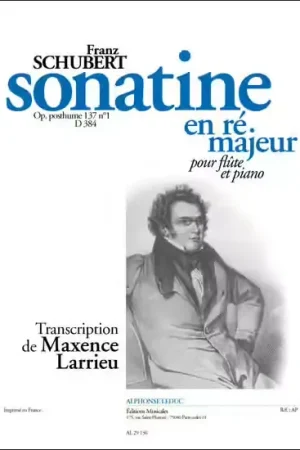 Leduc Sonatine In D For Flute And Piano D384 - Prix promo