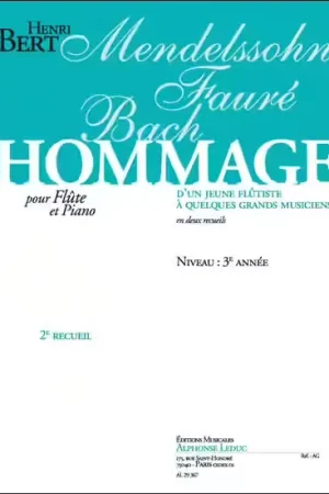 Réduction spéciale | Leduc Hommage D'Un Jeune Flutiste Vol. 2