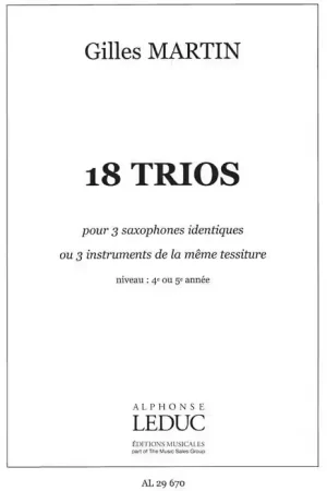 Vente flash - Leduc 18 Trios pour Instruments identiques