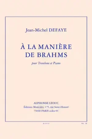 Profitez-en maintenant | Leduc À la manière de brahms
