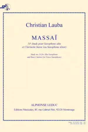 Meilleur prix - Leduc Lauba Massai 14e Etude Duo avec Saxophone