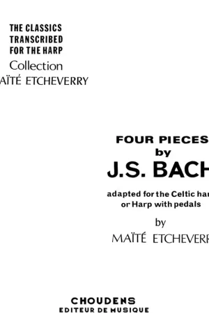 Commandez dès aujourd'hui | Choudens Four Pieces by J.S. Bach
