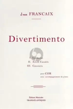 Transatlantiques Divertimento pour cor | Déstockage