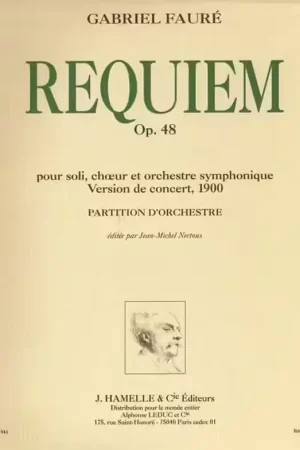 Qualité premium - Leduc Requiem Op. 48 - Version 1900