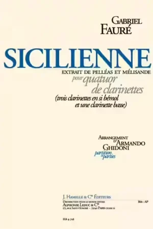 Hamelle Editeurs Sicilienne Op.78 - Soldes