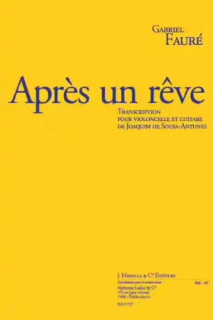 Nouveau au catalogue - Leduc Après Un Rêve Op.7 No.1