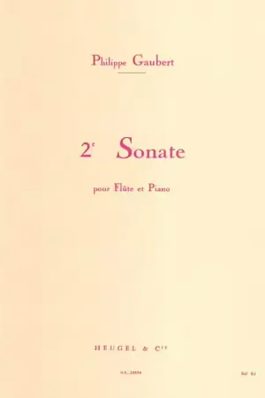 Heugel Sonate 2 - Tout juste disponible