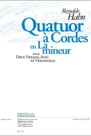 Heugel Quatuor En La Mineur | Réduction spéciale
