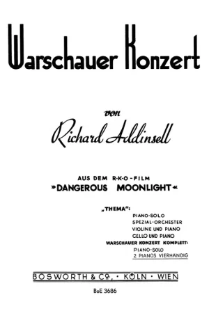 Prix choc - Bosworth Richard Addinsell: Warsaw Concerto (2 Piano Score)