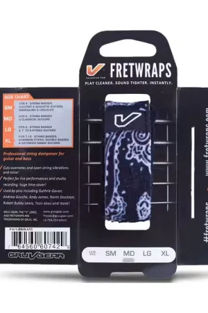 Gruvgear FretWraps Black Bandana - Large - Bon plan