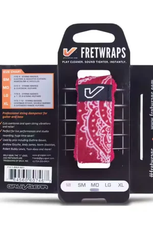 Gruvgear FretWraps Red Bandana - Small - Produit tendance