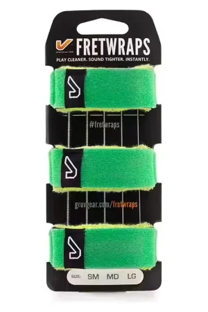 Nouveau au catalogue | Gruvgear FretWraps 3-Pack Leaf Green - Large