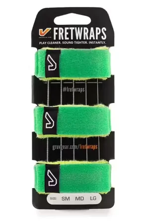 Gruvgear FretWraps 3-Pack Leaf Green - Small | Haute qualité