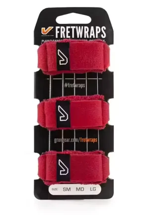 Nouveauté | Gruvgear FretWraps 3-Pack Fire Red - Medium