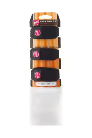Fin de série - Gruvgear FretWraps 3-Pack MTD Black - Medium
