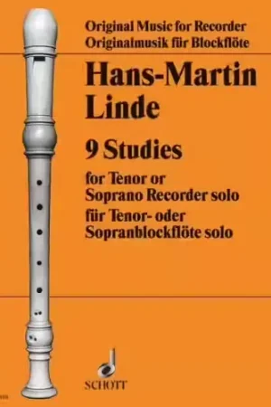 Schott LINDE H.M. - 9 ETUDES - FLUTE SOPRANO OU TENOR | Paiement sécurisé