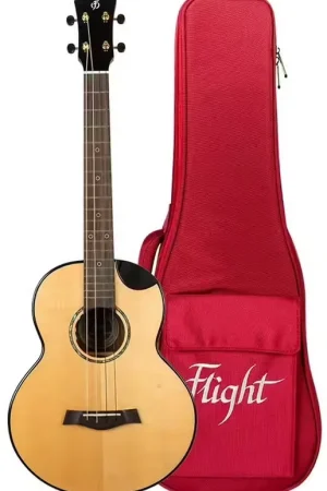 Nouveau en boutique - Flight Aurora Solid Top Baritone Electro Ukulele - Nat