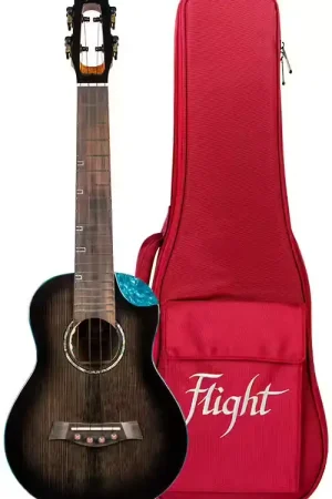 Flight Nighthawk Concert Electro Ukulele - Black Stain - Produit tendance