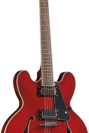 EKO Fusion hollowbody double cut Cherry Red - Bien noté